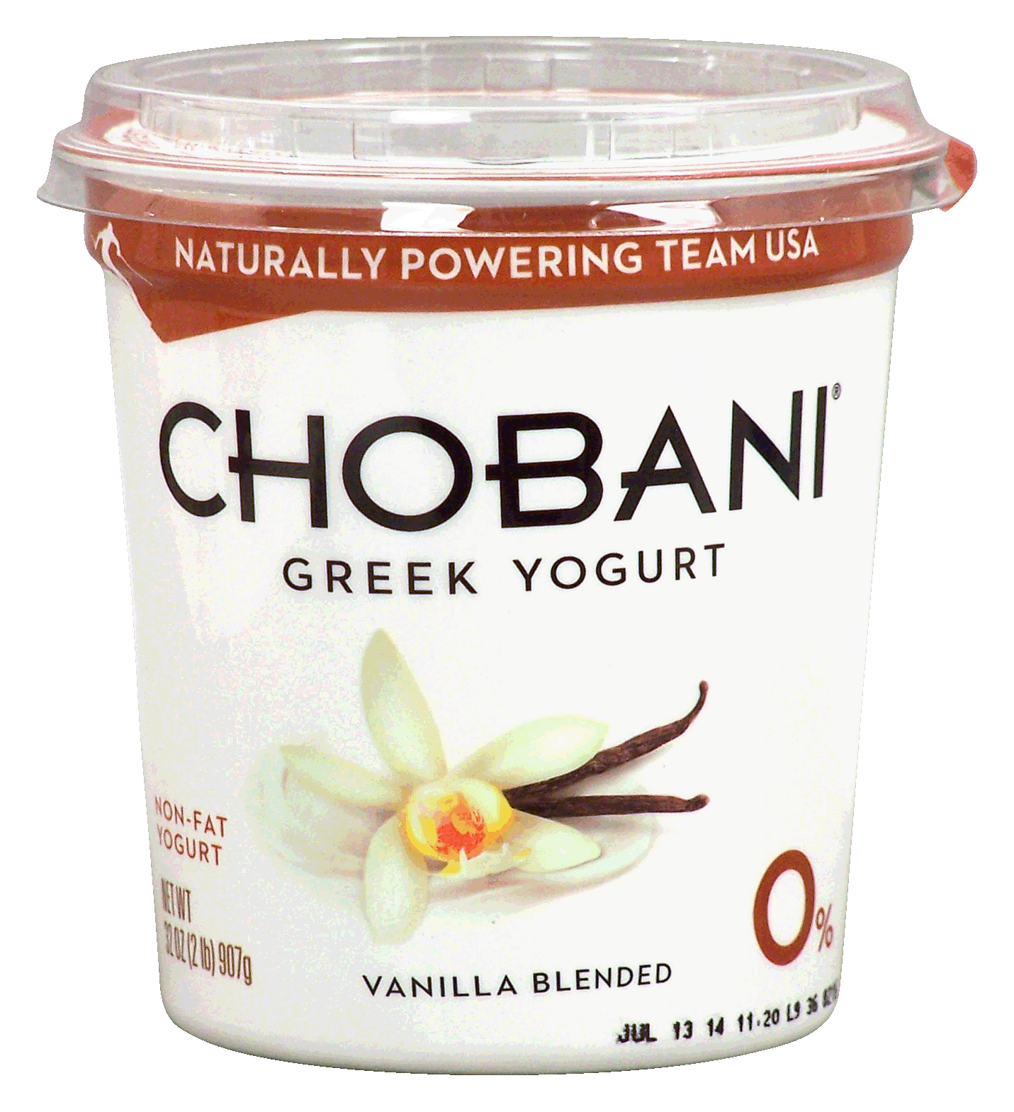 Chobani Greek Yogurt non-fat greek yogurt, vanilla blended Full-Size Picture